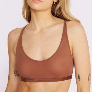 Parade racerback scoop bralette - sexy silky mesh